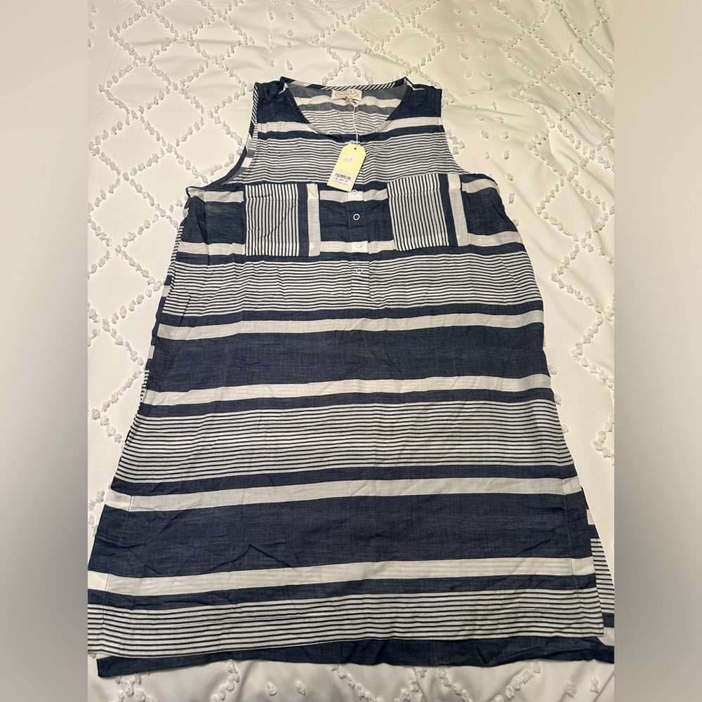 NWT Mudpie Striped Tunic Top Size Medium